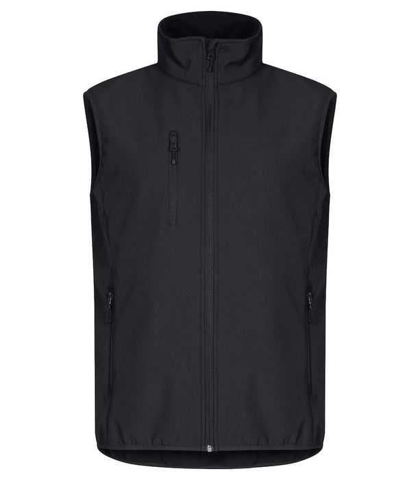 Clique Classic Softshell Väster – 3-Lagers Softshellväst - Svart - Herr