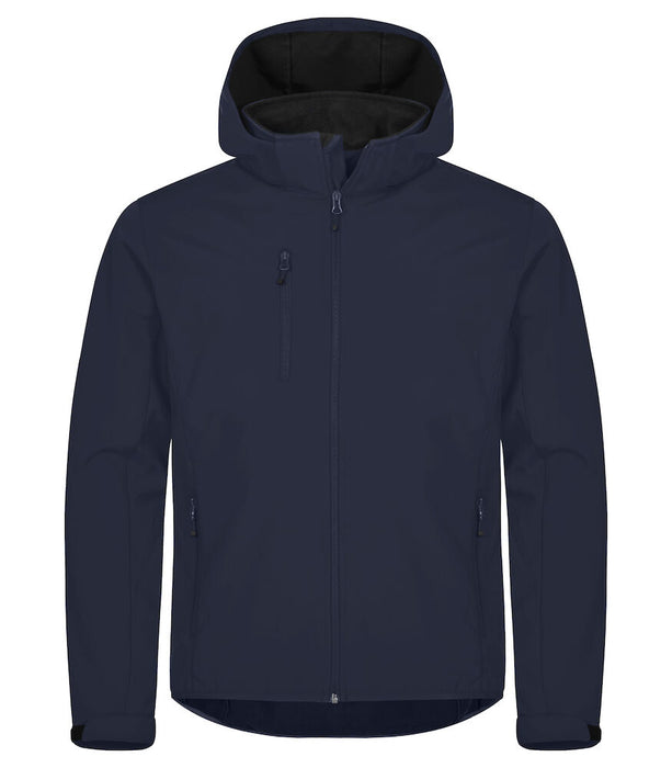 Clique Classic Softshell Hoody – 3-Lagers Softshelljacka - Herr - Marinblå
