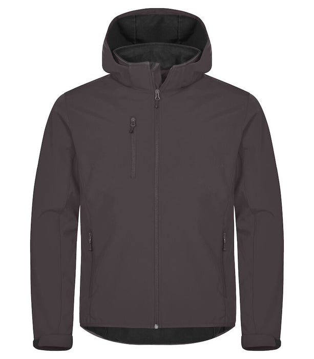 Clique Classic Softshell Hoody – 3-Lagers Softshelljacka - Herr - Mörkgrå