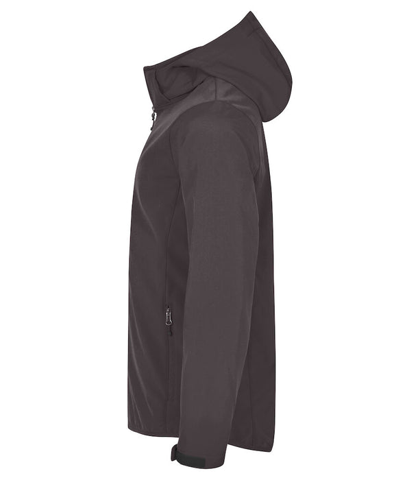 Clique Classic Softshell Hoody – 3-Lagers Softshelljacka - Herr - Mörkgrå