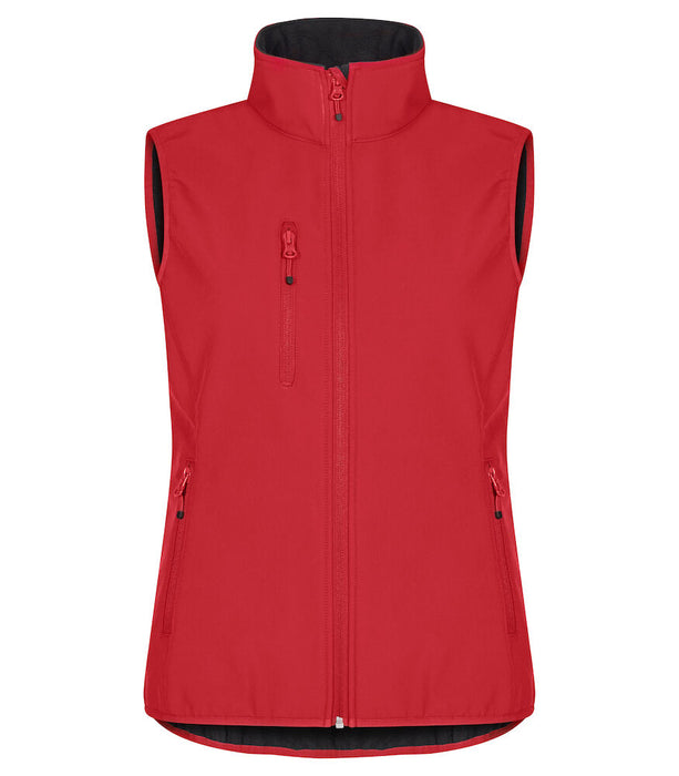 Clique Classic Softshell Väst Dam - Röd