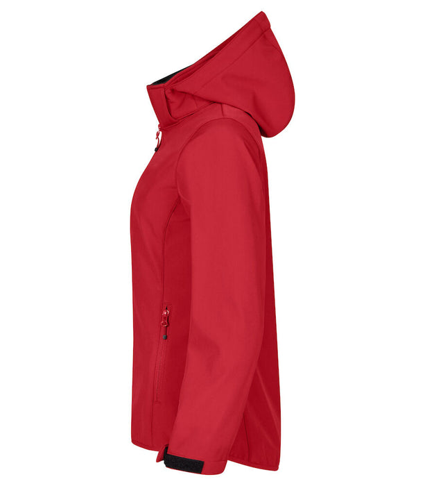 Clique Classic Softshell Hoody Women – 3-Lagers Softshelljacka - Dam - Röd