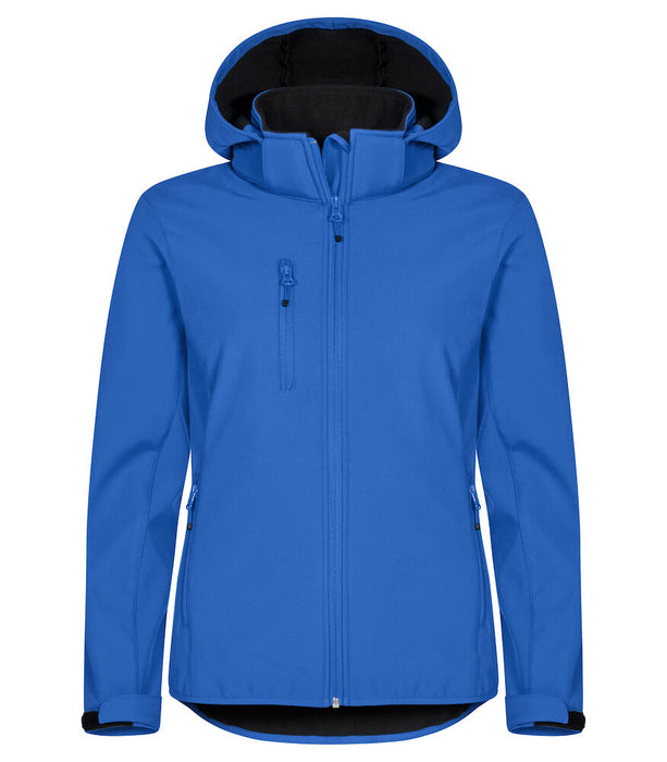 Clique Classic Softshell Hoody Women – 3-Lagers Softshelljacka - Dam - Blå