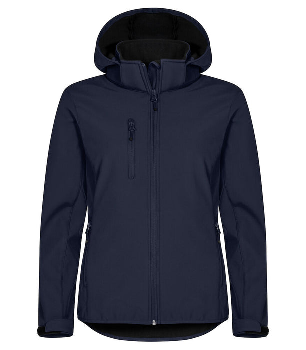 Clique Classic Softshell Hoody Women – 3-Lagers Softshelljacka - Dam - Marinblå