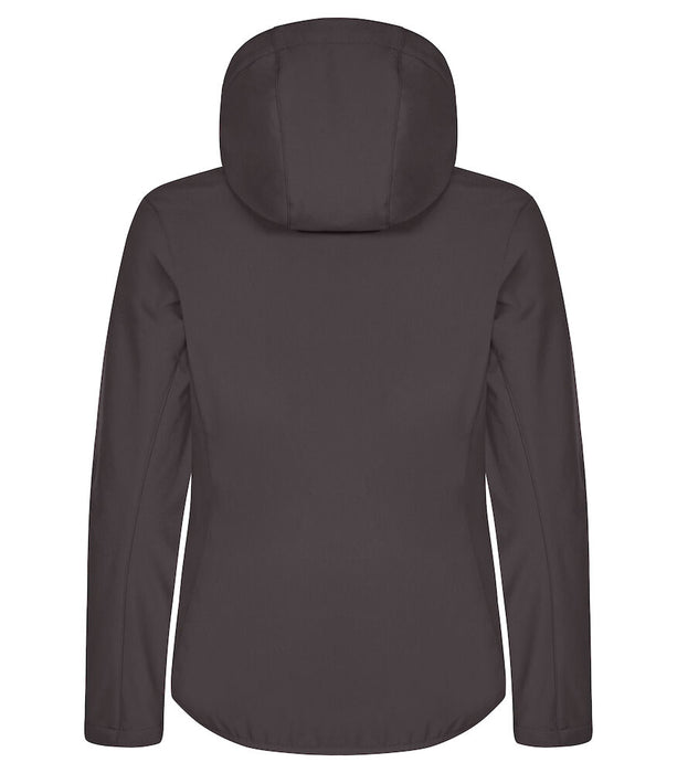 Clique Classic Softshell Hoody Women – 3-Lagers Softshelljacka - Dam - Mörkgrå