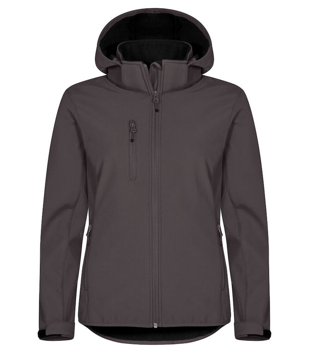 Clique Classic Softshell Hoody Women – 3-Lagers Softshelljacka - Dam - Mörkgrå