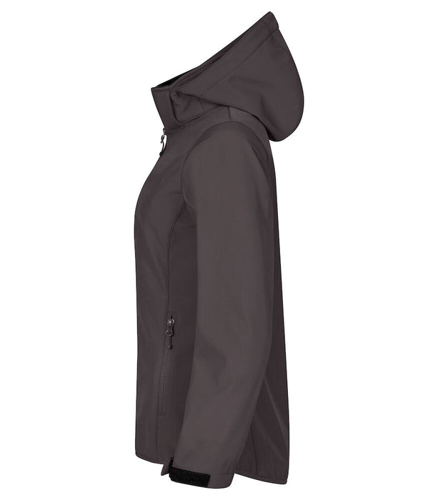 Clique Classic Softshell Hoody Women – 3-Lagers Softshelljacka - Dam - Mörkgrå