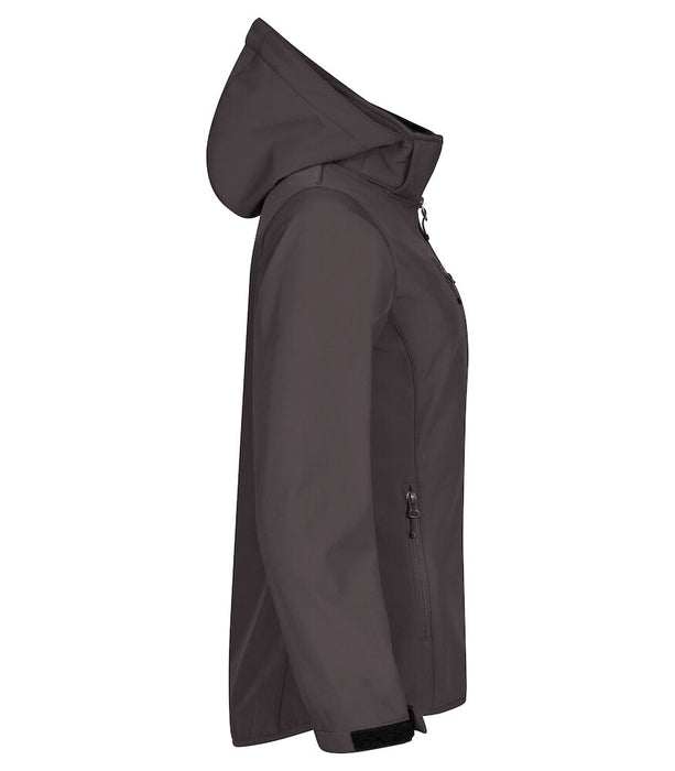 Clique Classic Softshell Hoody Women – 3-Lagers Softshelljacka - Dam - Mörkgrå