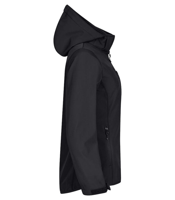 Clique Classic Softshell Hoody Women – 3-Lagers Softshelljacka - Dam - Svart