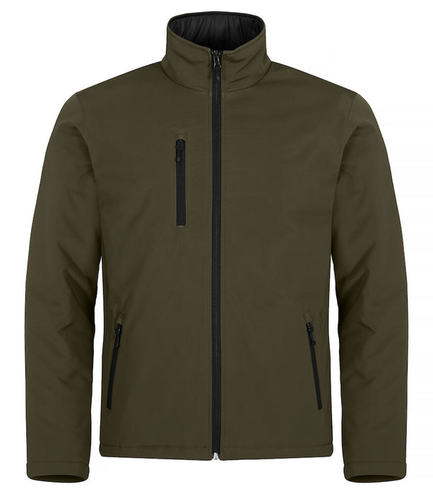 Clique Padded Softshell Jacket – Vadderad Softshelljacka för Herr - Mörkgrön