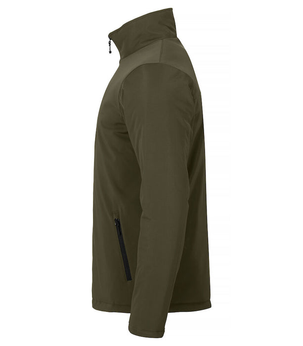 Clique Padded Softshell Jacket – Vadderad Softshelljacka för Herr - Mörkgrön