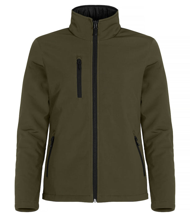 Clique Padded Softshell – Vadderad Softshelljacka för Dam - Mörkgrön