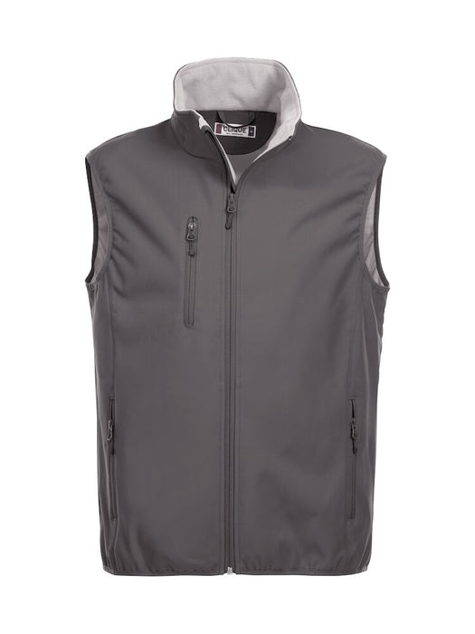 Clique Basic Softshell Vest Herr – Funktionell Softshellväst - Mörkgrå