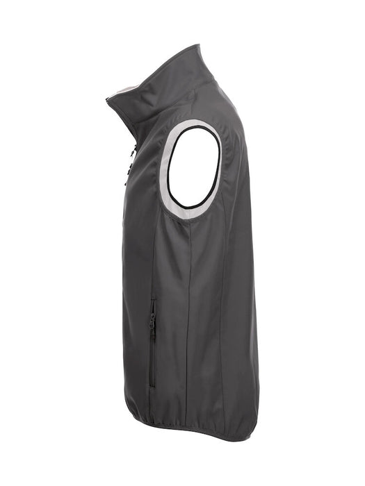 Clique Basic Softshell Vest Herr – Funktionell Softshellväst - Mörkgrå