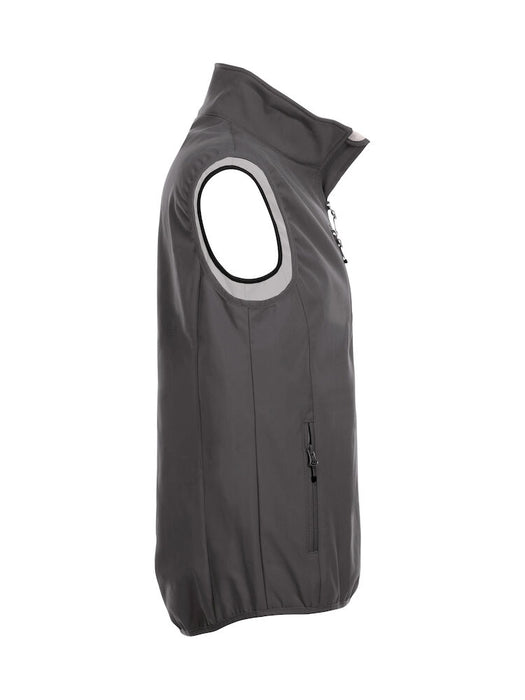 Clique Basic Softshell Vest Herr – Funktionell Softshellväst - Mörkgrå