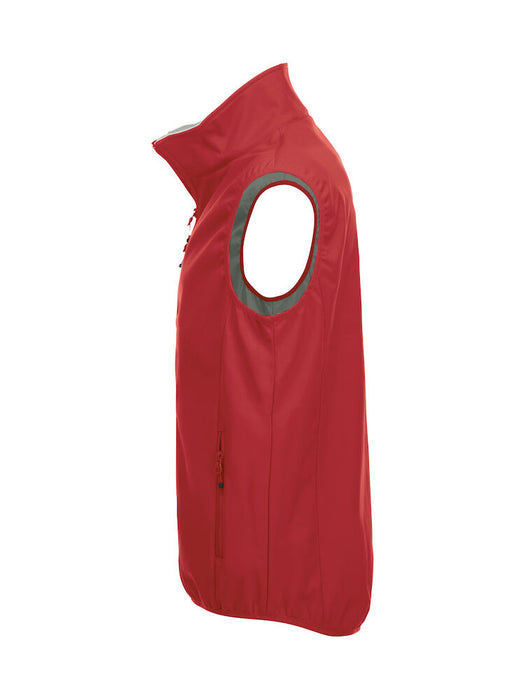 Clique Basic Softshell Vest Herr – Funktionell Softshellväst - Röd