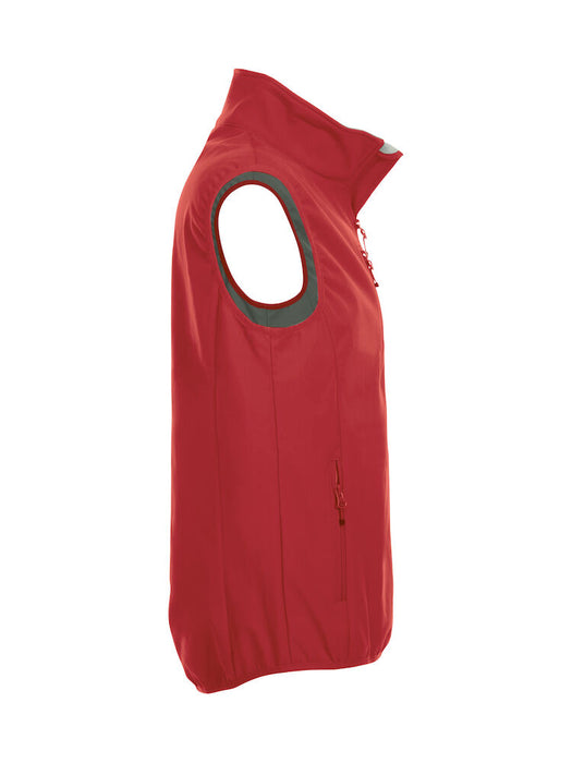 Clique Basic Softshell Vest Herr – Funktionell Softshellväst - Röd