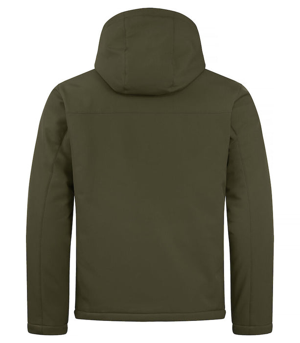 Clique Padded Hoody Softshell Jacka Herr - Mörkgrön