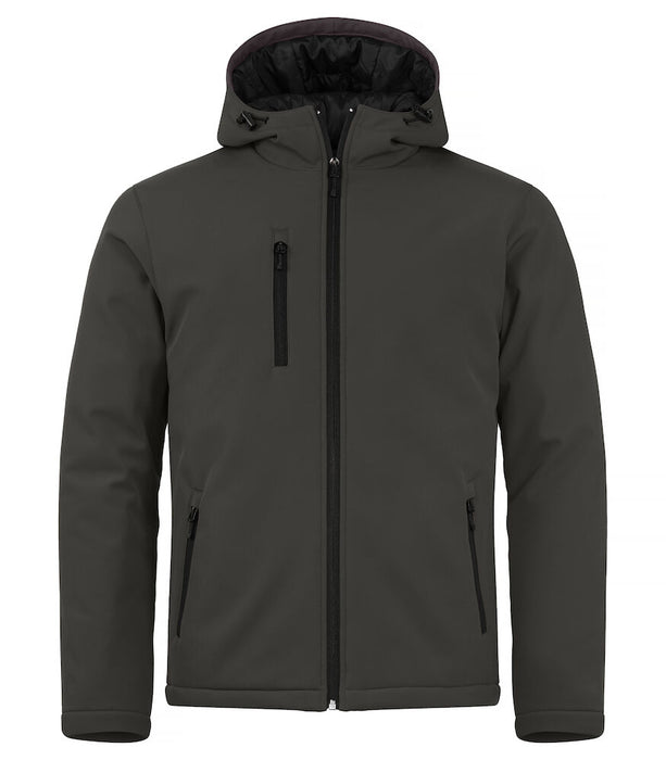 Clique Padded Hoody Softshell Jacka Herr - Mörkgrå