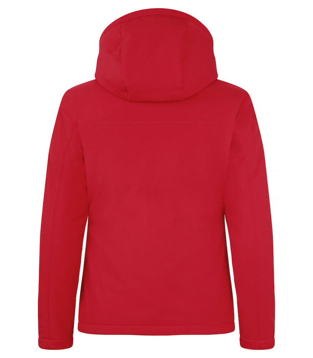 Clique Padded Hoody Softshell Jacket – Vadderad Softshelljacka för Dam - Röd