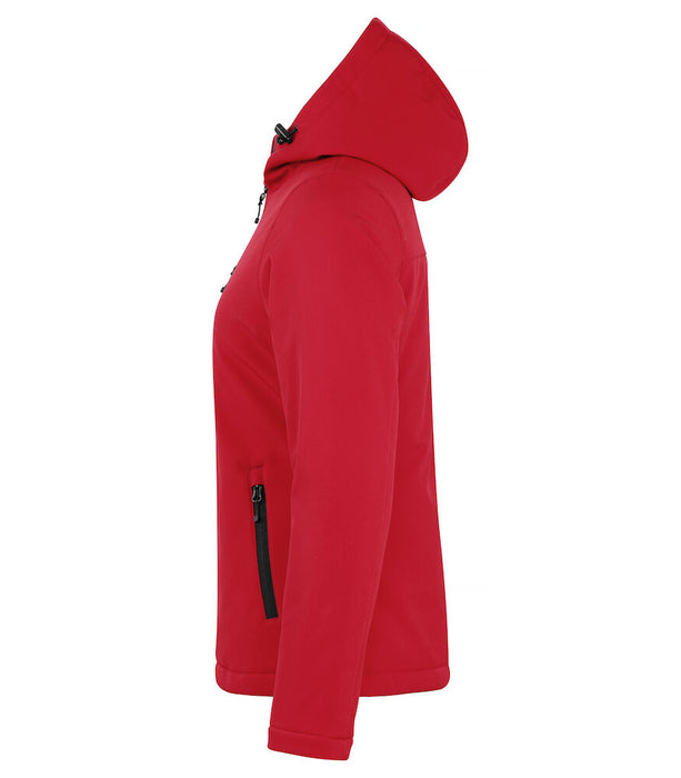 Clique Padded Hoody Softshell Jacket – Vadderad Softshelljacka för Dam - Röd