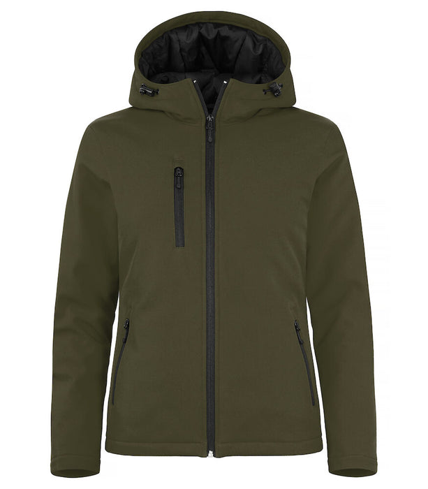 Clique Padded Hoody Softshell Jacket – Vadderad Softshelljacka för Dam - Mörkgrå
