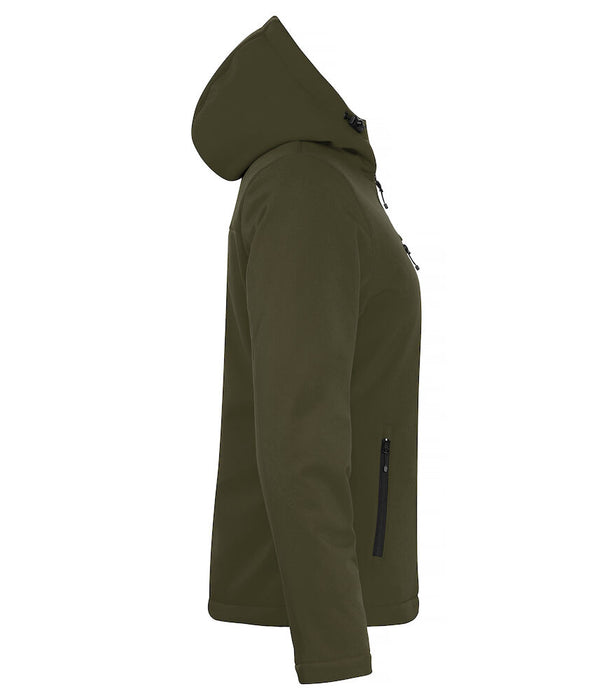 Clique Padded Hoody Softshell Jacket – Vadderad Softshelljacka för Dam - Mörkgrå