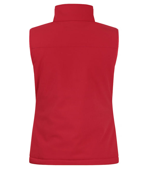 Clique Padded Softshell – Vadderad Softshellväst för Dam - Röd