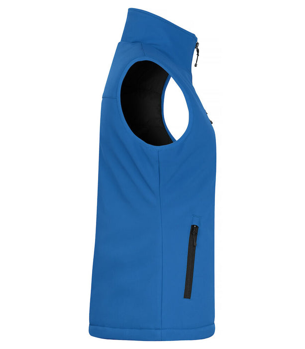 Clique Padded Softshell – Vadderad Softshellväst för Dam - Blå