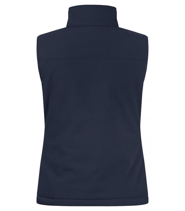 Clique Padded Softshell – Vadderad Softshellväst för Dam - Marinblå