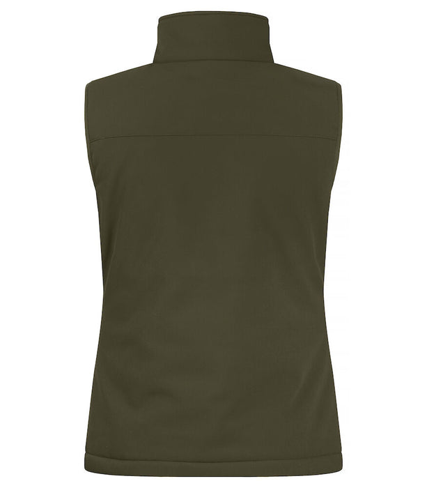 Clique Padded Softshell – Vadderad Softshellväst för Dam - Mörkgrön