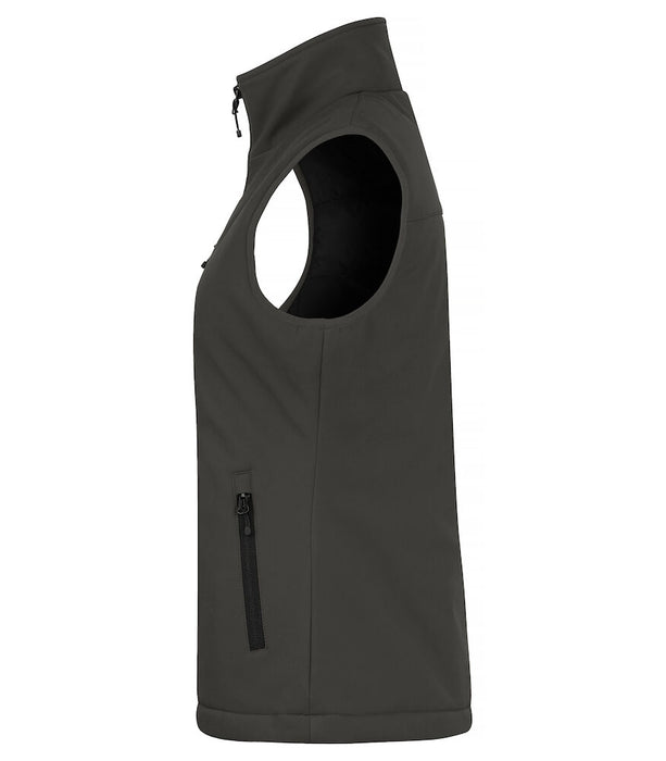Clique Padded Softshell – Vadderad Softshellväst för Dam - Mörkgrå