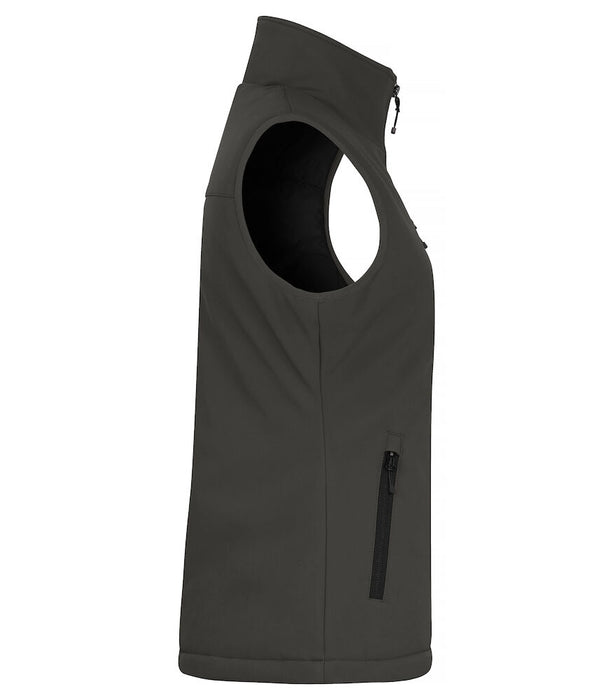 Clique Padded Softshell – Vadderad Softshellväst för Dam - Mörkgrå