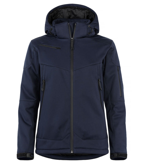 Clique Grayland Women – Modern Vadderad Softshelljacka för Dam - Marinblå