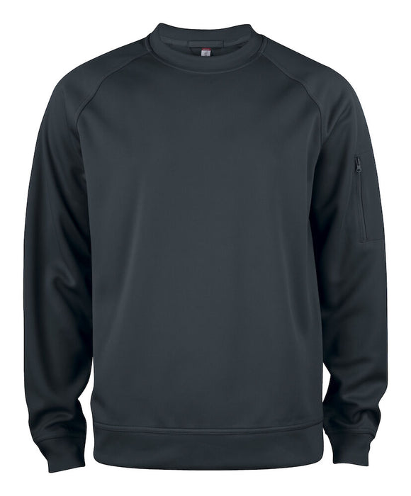 Clique Basic Active Roundneck – Unisex Sweatshirt Svart