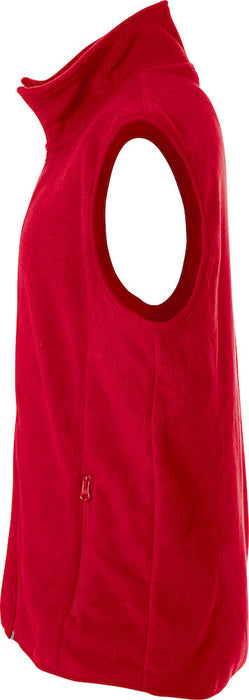 Clique Basic Polar Fleece Väst – Unisex Röd
