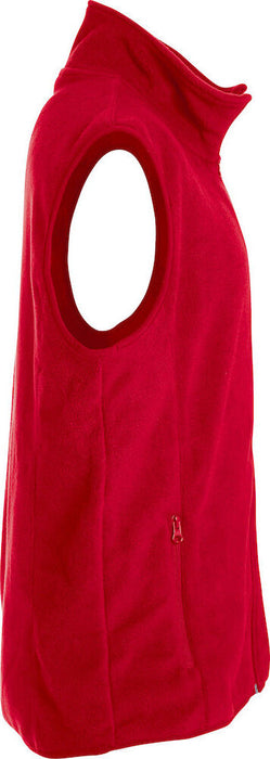 Clique Basic Polar Fleece Väst – Unisex Röd