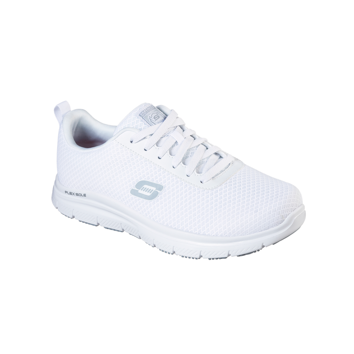 Skechers Relaxed Fit Arbetssko Vit Herr