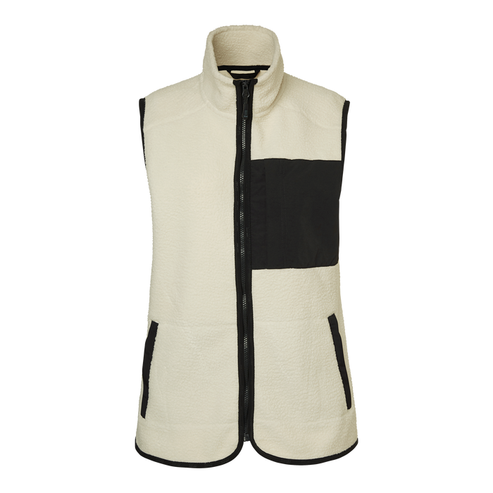 South West Saga Fleeceväst Dam – Off White