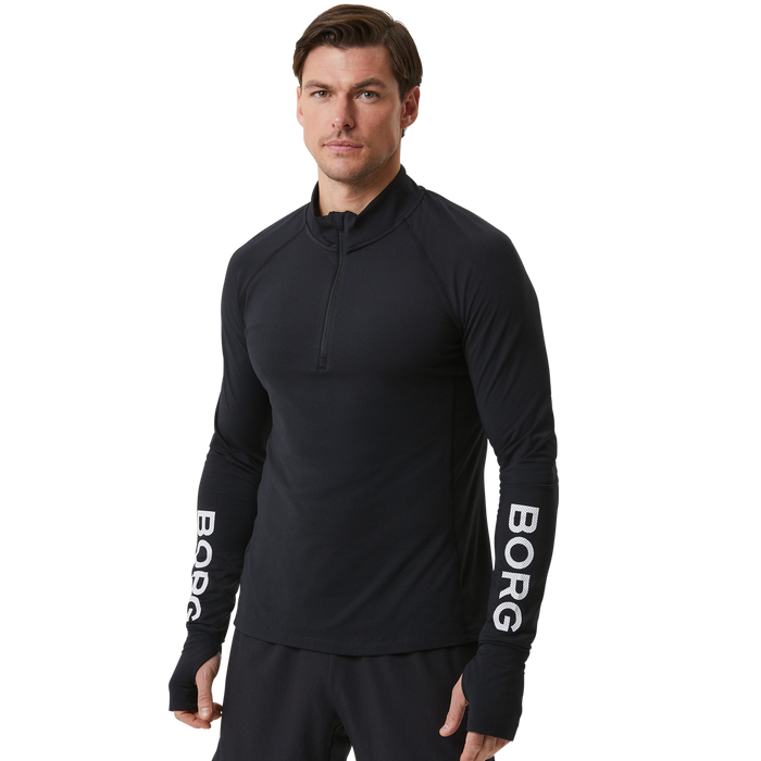 Björn Borg Half Zip Sweat Herr - Svart