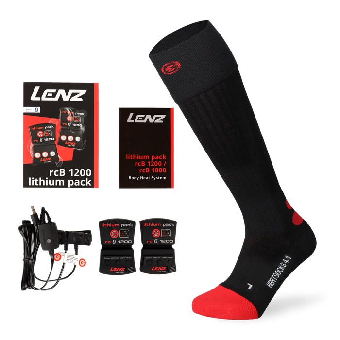 Lenz 1200 BT Pro Set Socks Unisex - svart