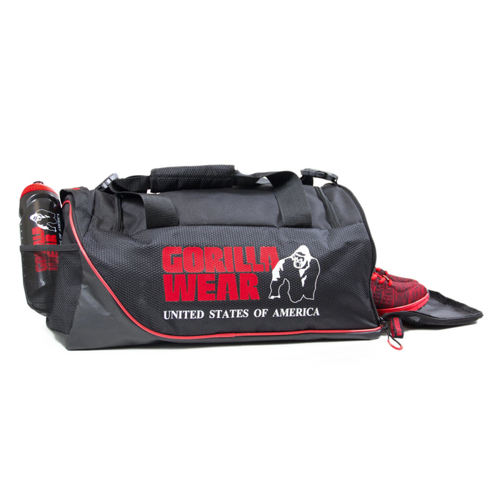 Gorilla Wear Jerome Gym Bag, black/red