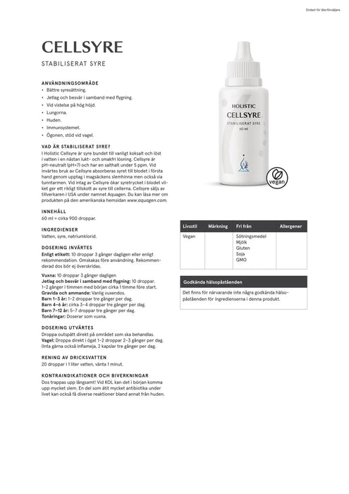 Holistic Cellsyre, 60 ml