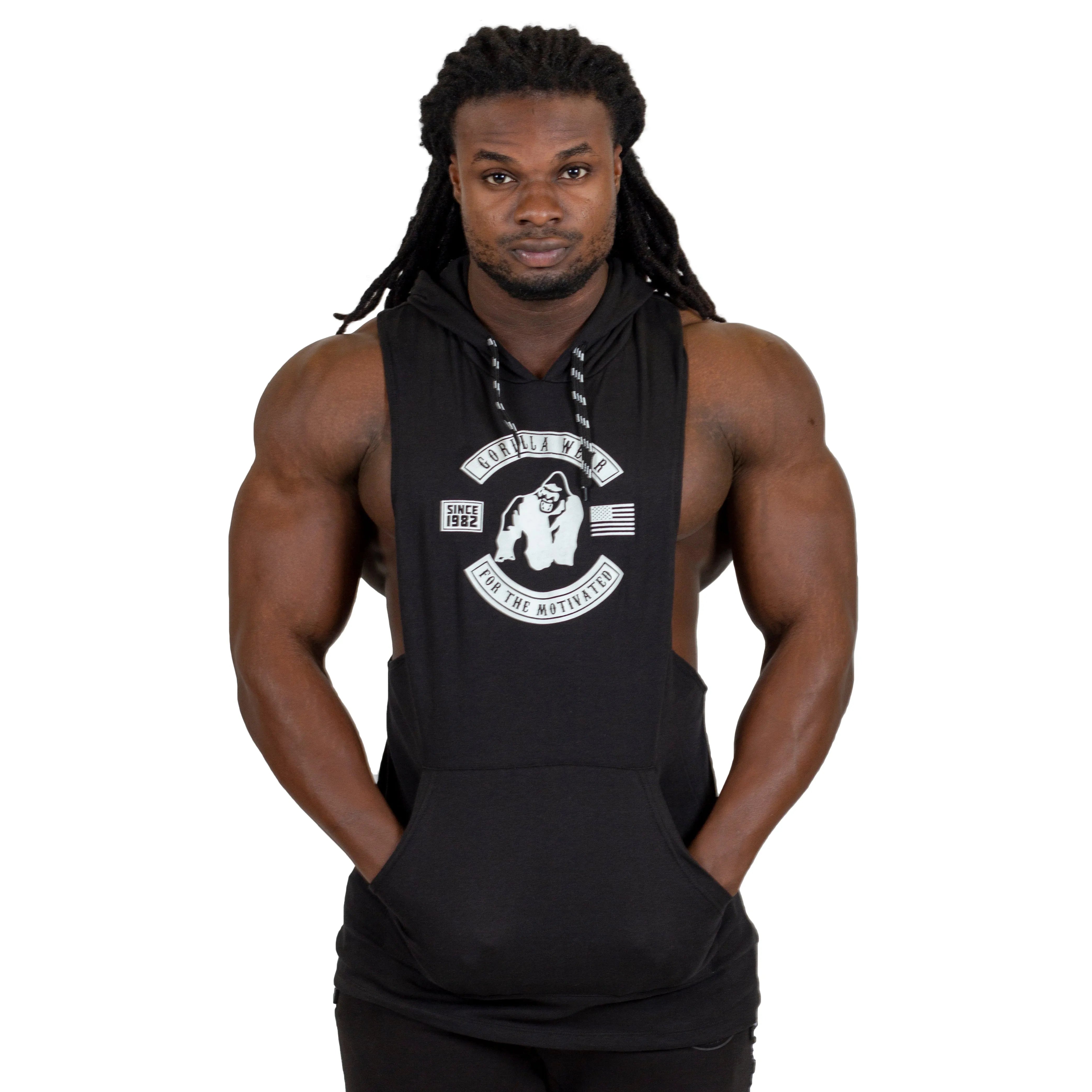 Gorilla Wear Lawrence Hooded Tank Top/Linne, black