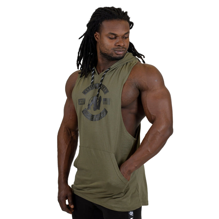 Gorilla Wear Lawrence Hooded Tank Top/Linne, army green