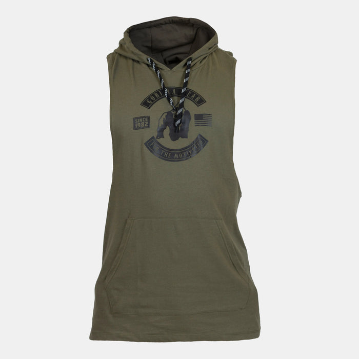 Gorilla Wear Lawrence Hooded Tank Top/Linne, army green