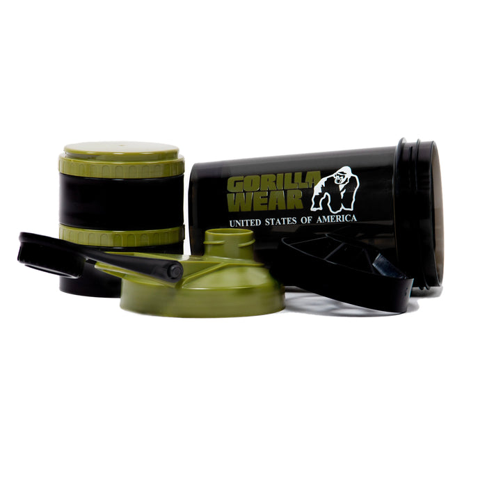 Gorilla Wear Shaker 2 Go 760 ml, black/army green