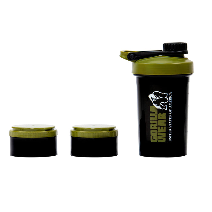 Gorilla Wear Shaker 2 Go 760 ml, black/army green