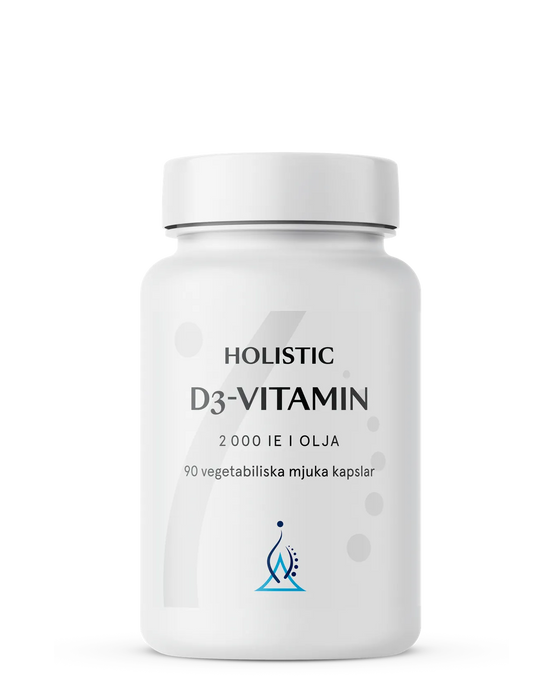 Holistic D3-vitamin i kokosolja, 90 kapslar
