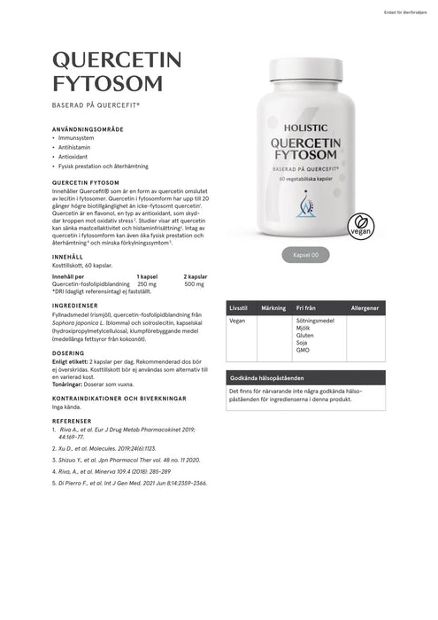 Holistic Quercetin fytosom, 60 kapslar
